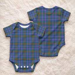 Edmonstone Tartan Baby Onesie , Plaid Infant Bodysuit for Boys & Girls (0-24M), Snap Closure Newborn Romper for Holiday & Photoshoot