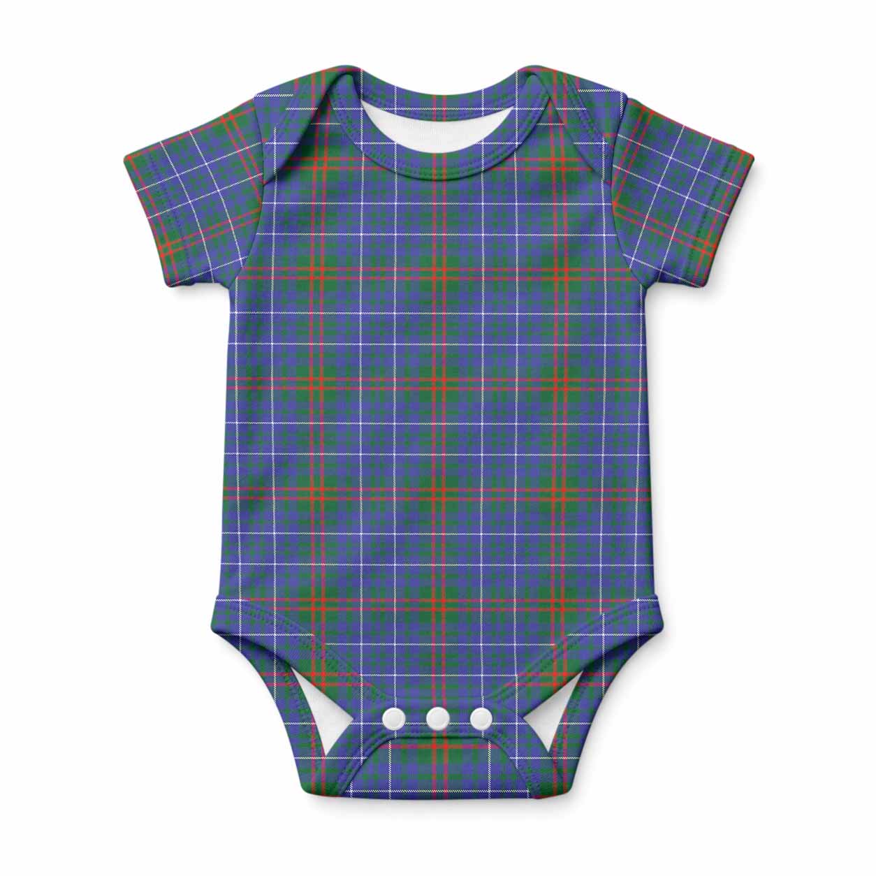 Edmonstone Tartan Baby Onesie , Plaid Infant Bodysuit for Boys & Girls (0-24M), Snap Closure Newborn Romper for Holiday & Photoshoot