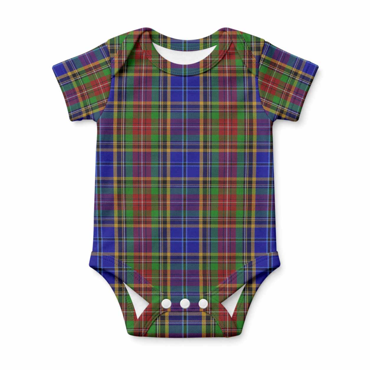 Beattie (Beatty) Tartan Baby Onesie , Plaid Infant Bodysuit for Boys & Girls (0-24M), Snap Closure Newborn Romper for Holiday & Photoshoot