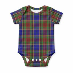 Beattie (Beatty) Tartan Baby Onesie , Plaid Infant Bodysuit for Boys & Girls (0-24M), Snap Closure Newborn Romper for Holiday & Photoshoot