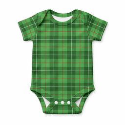 Boyle Tartan Baby Onesie , Plaid Infant Bodysuit for Boys & Girls (0-24M), Snap Closure Newborn Romper for Holiday & Photoshoot