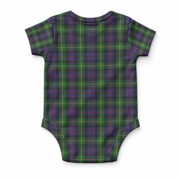 Farquharson Tartan Baby Onesie , Plaid Infant Bodysuit for Boys & Girls (0-24M), Snap Closure Newborn Romper for Holiday & Photoshoot