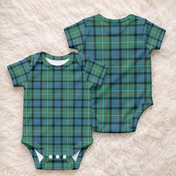 Ferguson (Fergusson) Tartan Baby Onesie , Plaid Infant Bodysuit for Boys & Girls (0-24M), Snap Closure Newborn Romper for Holiday & Photoshoot
