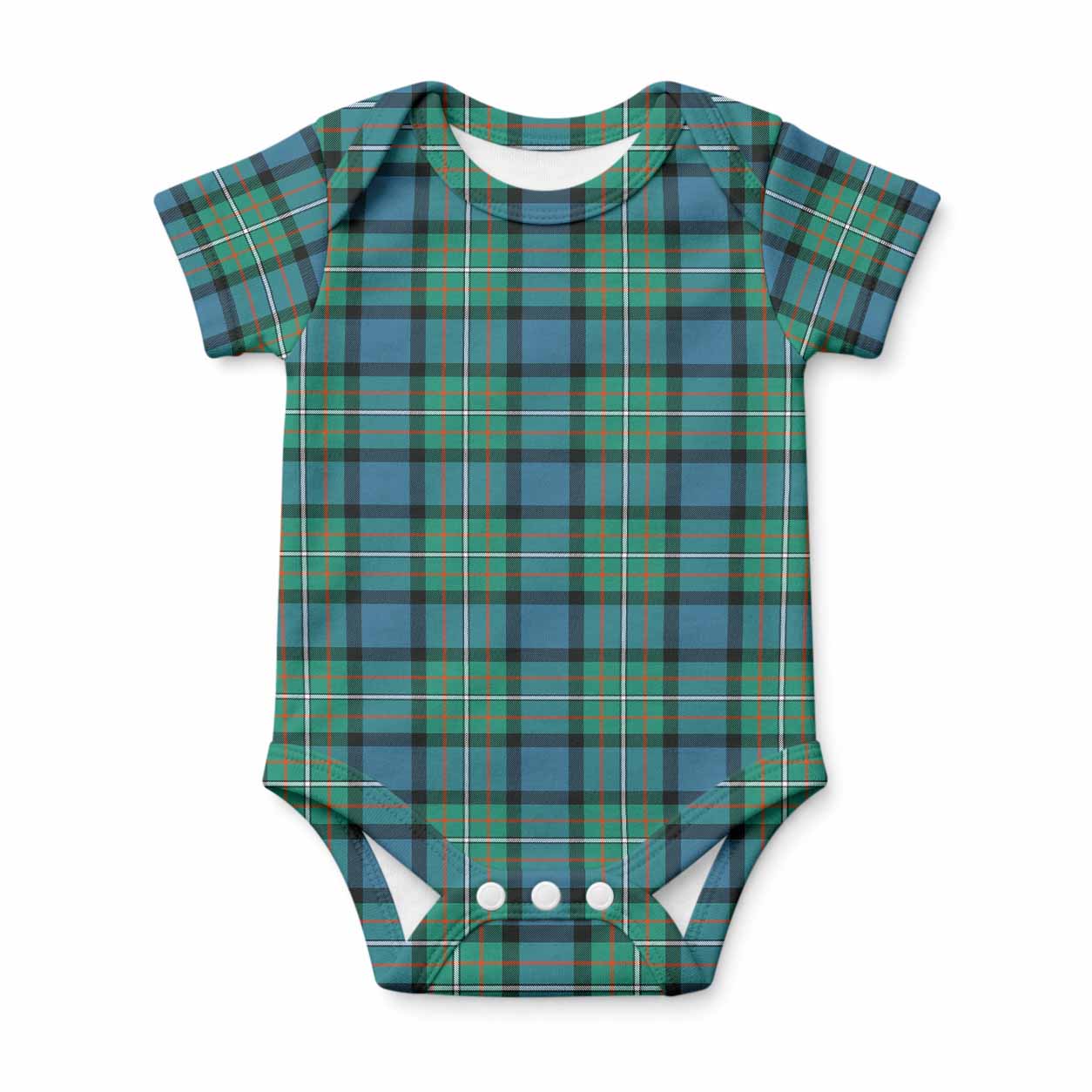 Ferguson (Fergusson) Tartan Baby Onesie , Plaid Infant Bodysuit for Boys & Girls (0-24M), Snap Closure Newborn Romper for Holiday & Photoshoot