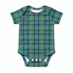 Ferguson (Fergusson) Tartan Baby Onesie , Plaid Infant Bodysuit for Boys & Girls (0-24M), Snap Closure Newborn Romper for Holiday & Photoshoot