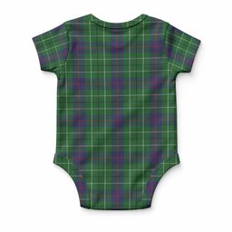 Duncan Tartan Baby Onesie , Plaid Infant Bodysuit for Boys & Girls (0-24M), Snap Closure Newborn Romper for Holiday & Photoshoot