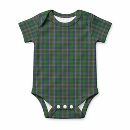 Cockburn Tartan Baby Onesie , Plaid Infant Bodysuit for Boys & Girls (0-24M), Snap Closure Newborn Romper for Holiday & Photoshoot