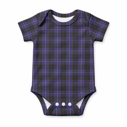 Dunlop Tartan Baby Onesie , Plaid Infant Bodysuit for Boys & Girls (0-24M), Snap Closure Newborn Romper for Holiday & Photoshoot