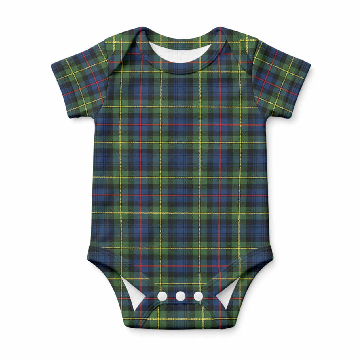 Baillie (Bailey) Tartan Baby Onesie , Plaid Infant Bodysuit for Boys & Girls (0-24M), Snap Closure Newborn Romper for Holiday & Photoshoot