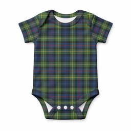 Baillie (Bailey) Tartan Baby Onesie , Plaid Infant Bodysuit for Boys & Girls (0-24M), Snap Closure Newborn Romper for Holiday & Photoshoot