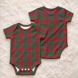 Drummond Tartan Baby Onesie , Plaid Infant Bodysuit for Boys & Girls (0-24M), Snap Closure Newborn Romper for Holiday & Photoshoot