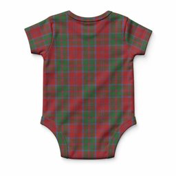 Drummond Tartan Baby Onesie , Plaid Infant Bodysuit for Boys & Girls (0-24M), Snap Closure Newborn Romper for Holiday & Photoshoot