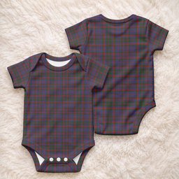Cumming Tartan Baby Onesie , Plaid Infant Bodysuit for Boys & Girls (0-24M), Snap Closure Newborn Romper for Holiday & Photoshoot