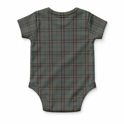 Antrim Tartan Baby Onesie , Plaid Infant Bodysuit for Boys & Girls (0-24M), Snap Closure Newborn Romper for Holiday & Photoshoot