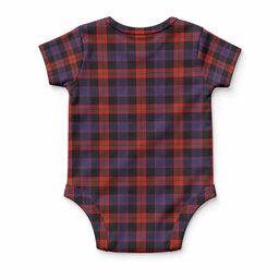 Brown (Broun) Tartan Baby Onesie , Plaid Infant Bodysuit for Boys & Girls (0-24M), Snap Closure Newborn Romper for Holiday & Photoshoot