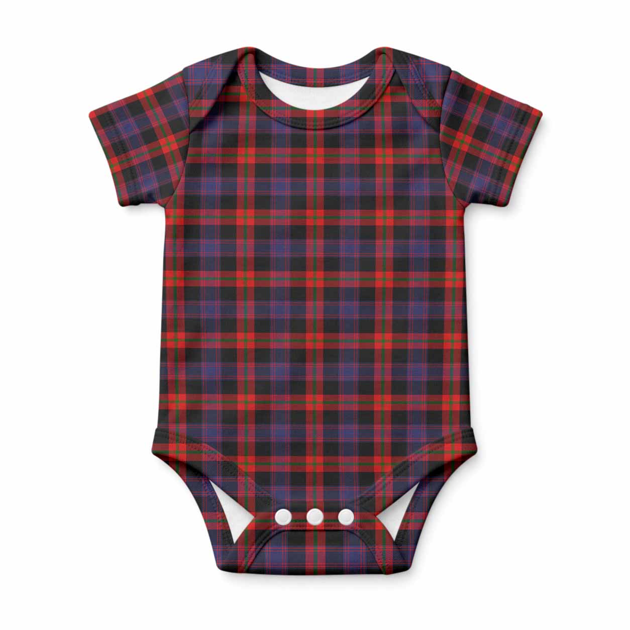 Brown (Broun) Tartan Baby Onesie , Plaid Infant Bodysuit for Boys & Girls (0-24M), Snap Closure Newborn Romper for Holiday & Photoshoot
