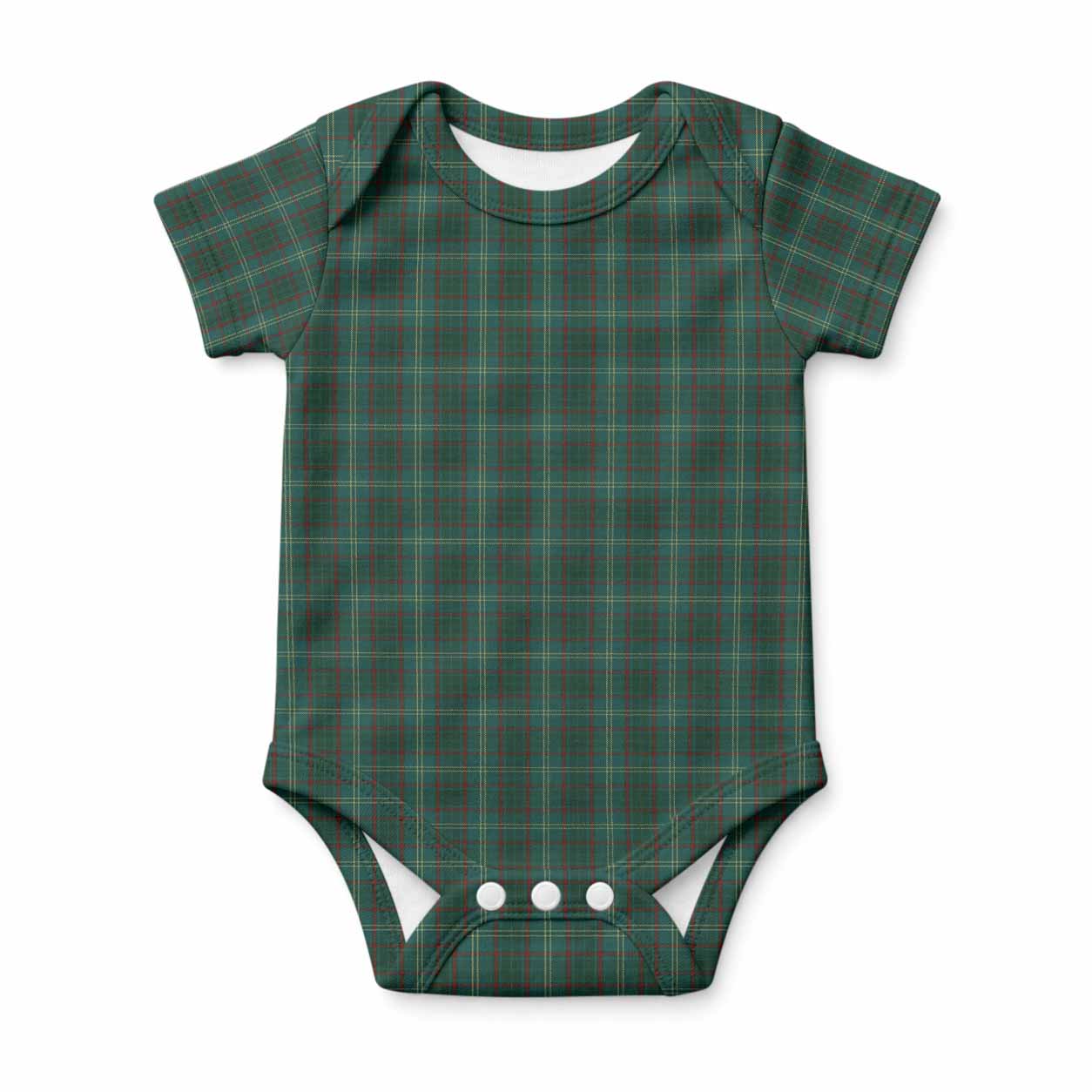 Armagh Tartan Baby Onesie , Plaid Infant Bodysuit for Boys & Girls (0-24M), Snap Closure Newborn Romper for Holiday & Photoshoot