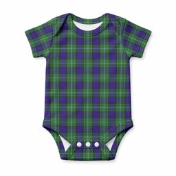 Alexander Tartan Baby Onesie , Plaid Infant Bodysuit for Boys & Girls (0-24M), Snap Closure Newborn Romper for Holiday & Photoshoot