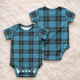 Clergy Tartan Baby Onesie , Plaid Infant Bodysuit for Boys & Girls (0-24M), Snap Closure Newborn Romper for Holiday & Photoshoot