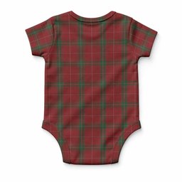 Carruthers Tartan Baby Onesie , Plaid Infant Bodysuit for Boys & Girls (0-24M), Snap Closure Newborn Romper for Holiday & Photoshoot
