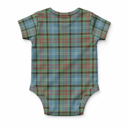 Cathcart Tartan Baby Onesie , Plaid Infant Bodysuit for Boys & Girls (0-24M), Snap Closure Newborn Romper for Holiday & Photoshoot