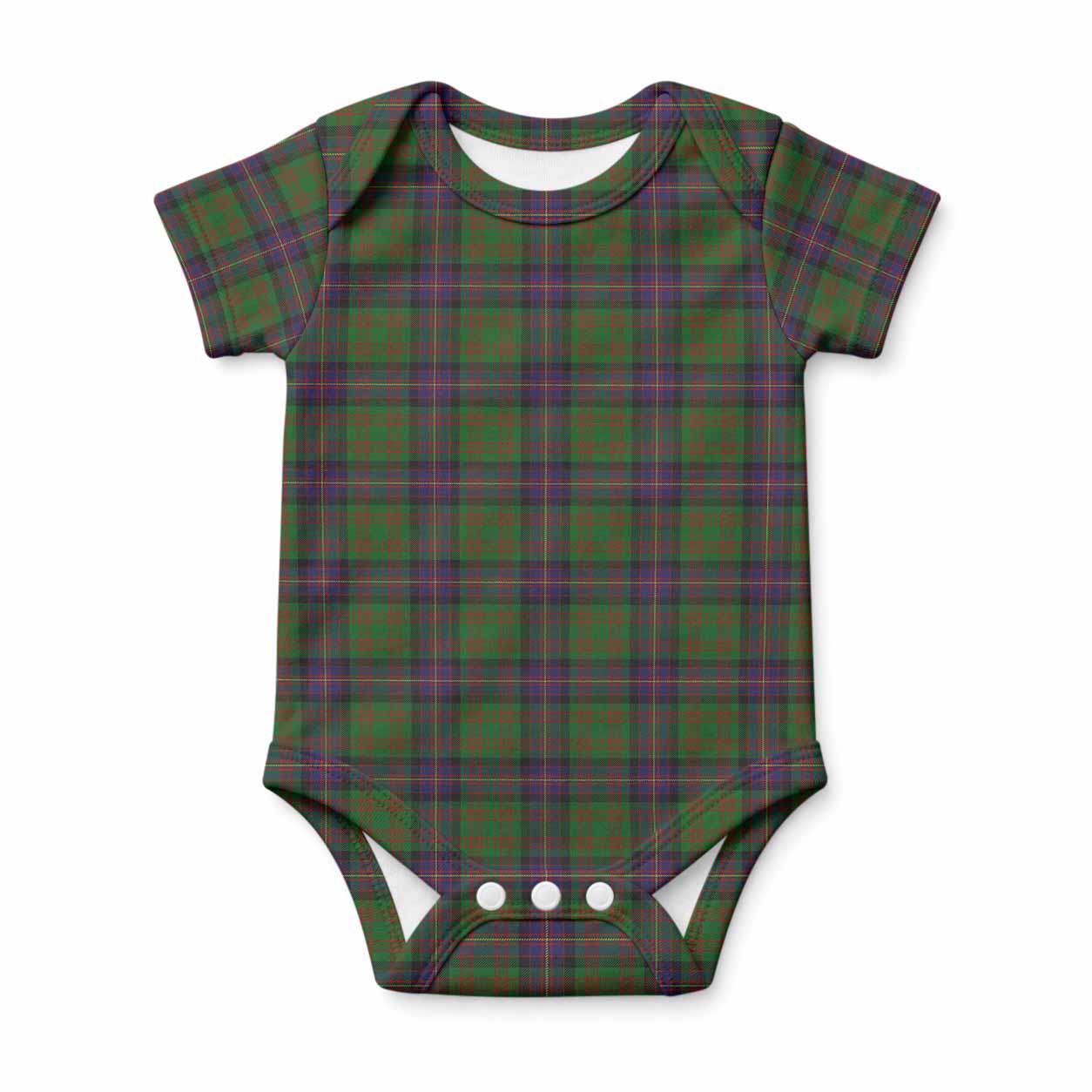 Cochrane Tartan Baby Onesie , Plaid Infant Bodysuit for Boys & Girls (0-24M), Snap Closure Newborn Romper for Holiday & Photoshoot
