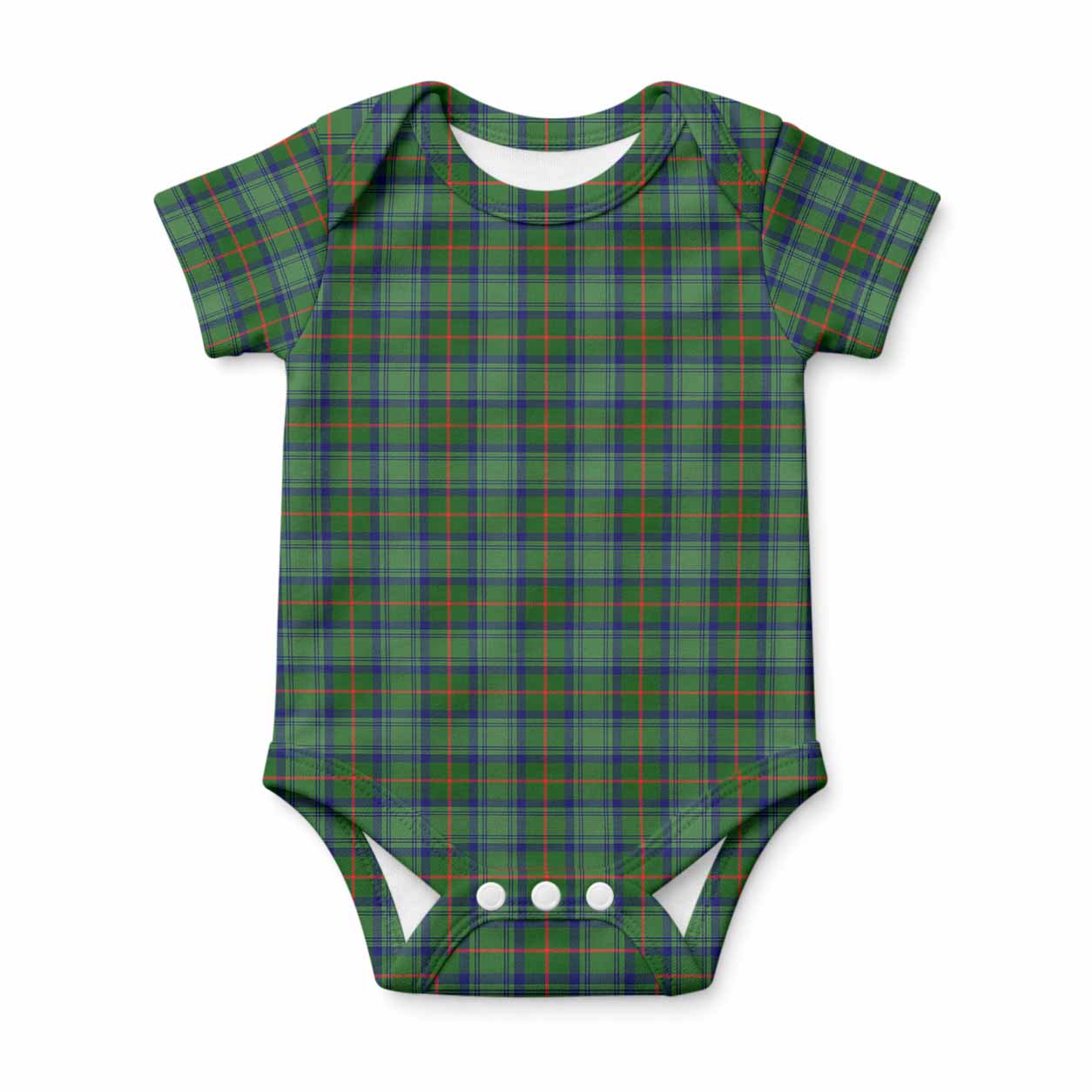 Cranstoun (Cranston) Tartan Baby Onesie , Plaid Infant Bodysuit for Boys & Girls (0-24M), Snap Closure Newborn Romper for Holiday & Photoshoot