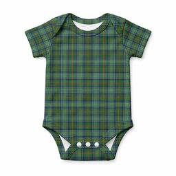 Cranstoun (Cranston) Tartan Baby Onesie , Plaid Infant Bodysuit for Boys & Girls (0-24M), Snap Closure Newborn Romper for Holiday & Photoshoot