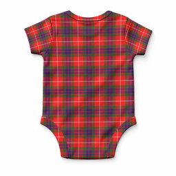 Abernethy Tartan Baby Onesie , Plaid Infant Bodysuit for Boys & Girls (0-24M), Snap Closure Newborn Romper for Holiday & Photoshoot