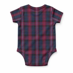 Bevan (Evans) of Wales Tartan Baby Onesie , Plaid Infant Bodysuit for Boys & Girls (0-24M), Snap Closure Newborn Romper for Holiday & Photoshoot