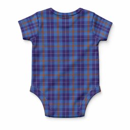Bryson Tartan Baby Onesie , Plaid Infant Bodysuit for Boys & Girls (0-24M), Snap Closure Newborn Romper for Holiday & Photoshoot