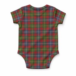 Forrester (Foster) Tartan Baby Onesie , Plaid Infant Bodysuit for Boys & Girls (0-24M), Snap Closure Newborn Romper for Holiday & Photoshoot