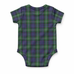 Forbes Tartan Baby Onesie , Plaid Infant Bodysuit for Boys & Girls (0-24M), Snap Closure Newborn Romper for Holiday & Photoshoot