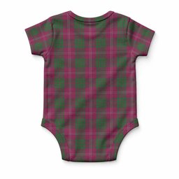 Crawford Tartan Baby Onesie , Plaid Infant Bodysuit for Boys & Girls (0-24M), Snap Closure Newborn Romper for Holiday & Photoshoot