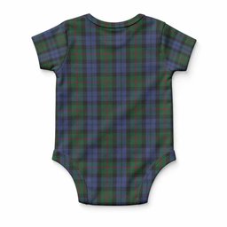Baird Tartan Baby Onesie , Plaid Infant Bodysuit for Boys & Girls (0-24M), Snap Closure Newborn Romper for Holiday & Photoshoot