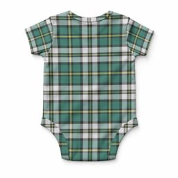 Cape Breton Island Tartan Baby Onesie , Plaid Infant Bodysuit for Boys & Girls (0-24M), Snap Closure Newborn Romper for Holiday & Photoshoot