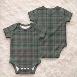 Craig Tartan Baby Onesie , Plaid Infant Bodysuit for Boys & Girls (0-24M), Snap Closure Newborn Romper for Holiday & Photoshoot
