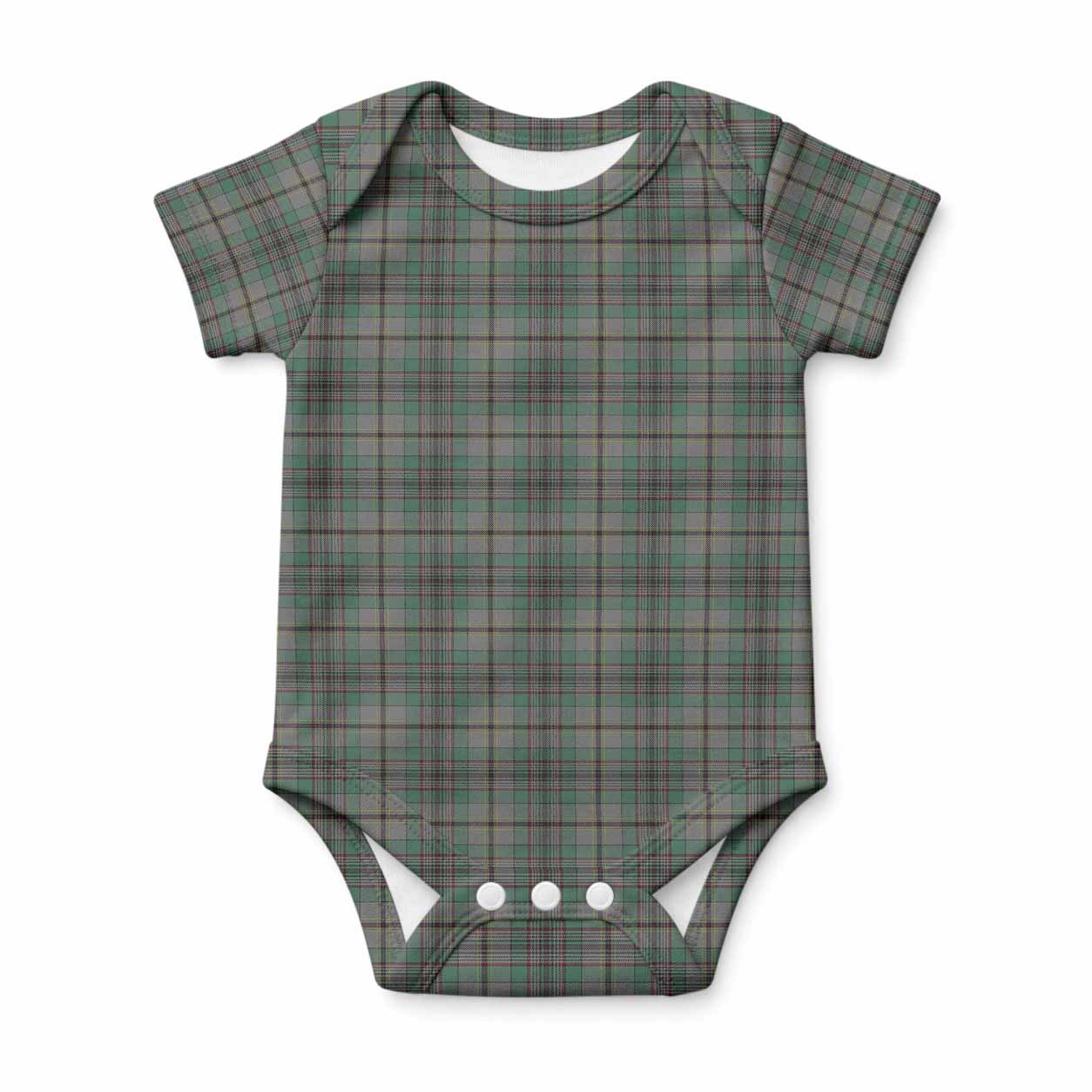 Craig Tartan Baby Onesie , Plaid Infant Bodysuit for Boys & Girls (0-24M), Snap Closure Newborn Romper for Holiday & Photoshoot