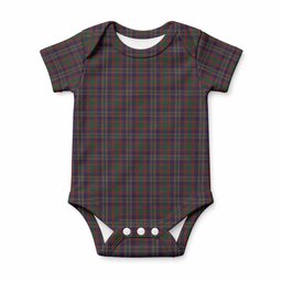 Cork Tartan Baby Onesie , Plaid Infant Bodysuit for Boys & Girls (0-24M), Snap Closure Newborn Romper for Holiday & Photoshoot
