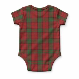Maxwell Tartan Baby Onesie , Plaid Infant Bodysuit for Boys & Girls (0-24M), Snap Closure Newborn Romper for Holiday & Photoshoot