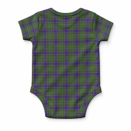 Adam Tartan Baby Onesie , Plaid Infant Bodysuit for Boys & Girls (0-24M), Snap Closure Newborn Romper for Holiday & Photoshoot