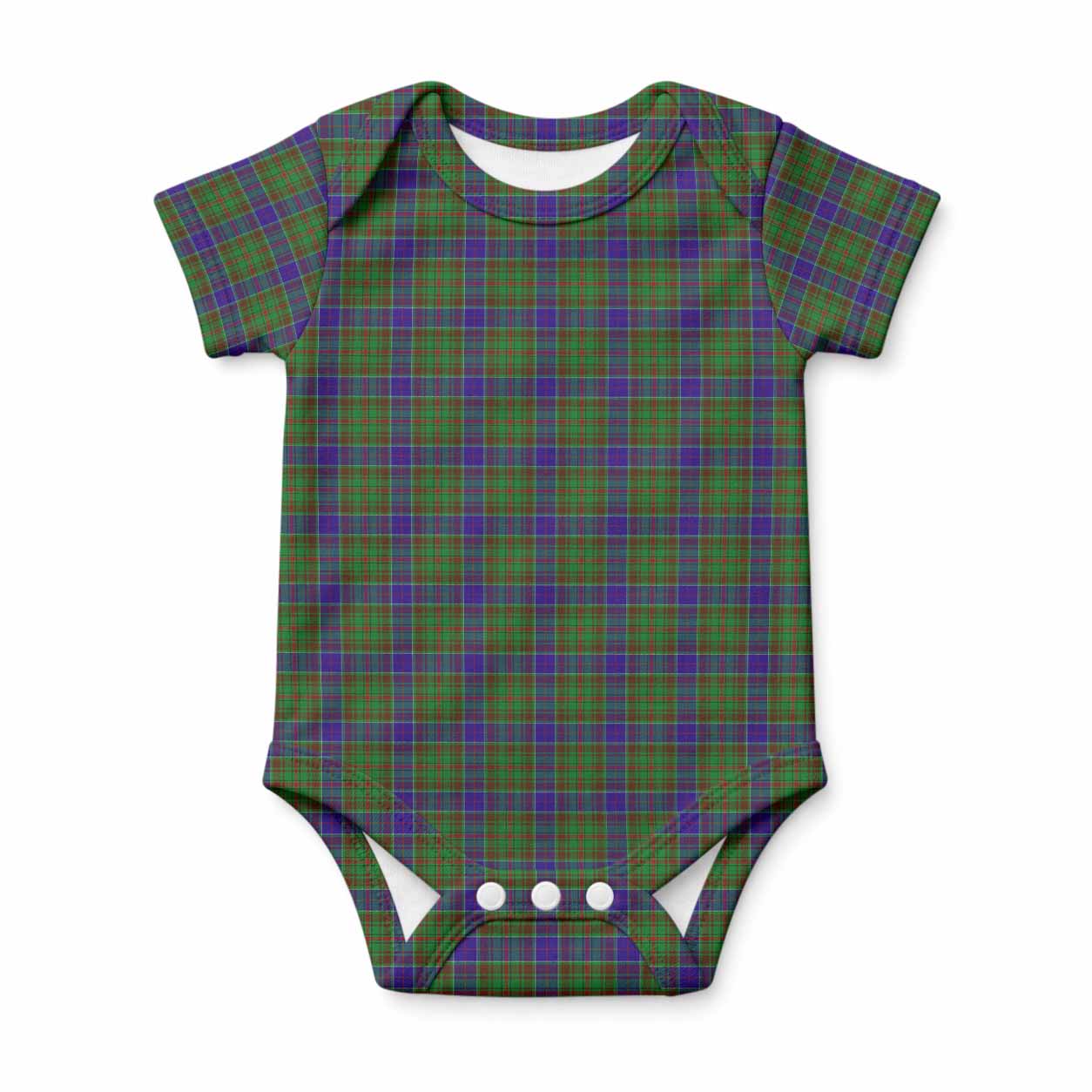 Adam Tartan Baby Onesie , Plaid Infant Bodysuit for Boys & Girls (0-24M), Snap Closure Newborn Romper for Holiday & Photoshoot
