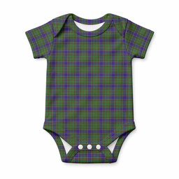 Adam Tartan Baby Onesie , Plaid Infant Bodysuit for Boys & Girls (0-24M), Snap Closure Newborn Romper for Holiday & Photoshoot