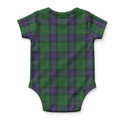 Armstrong Tartan Baby Onesie , Plaid Infant Bodysuit for Boys & Girls (0-24M), Snap Closure Newborn Romper for Holiday & Photoshoot