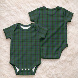 Davidson Tartan Baby Onesie , Plaid Infant Bodysuit for Boys & Girls (0-24M), Snap Closure Newborn Romper for Holiday & Photoshoot