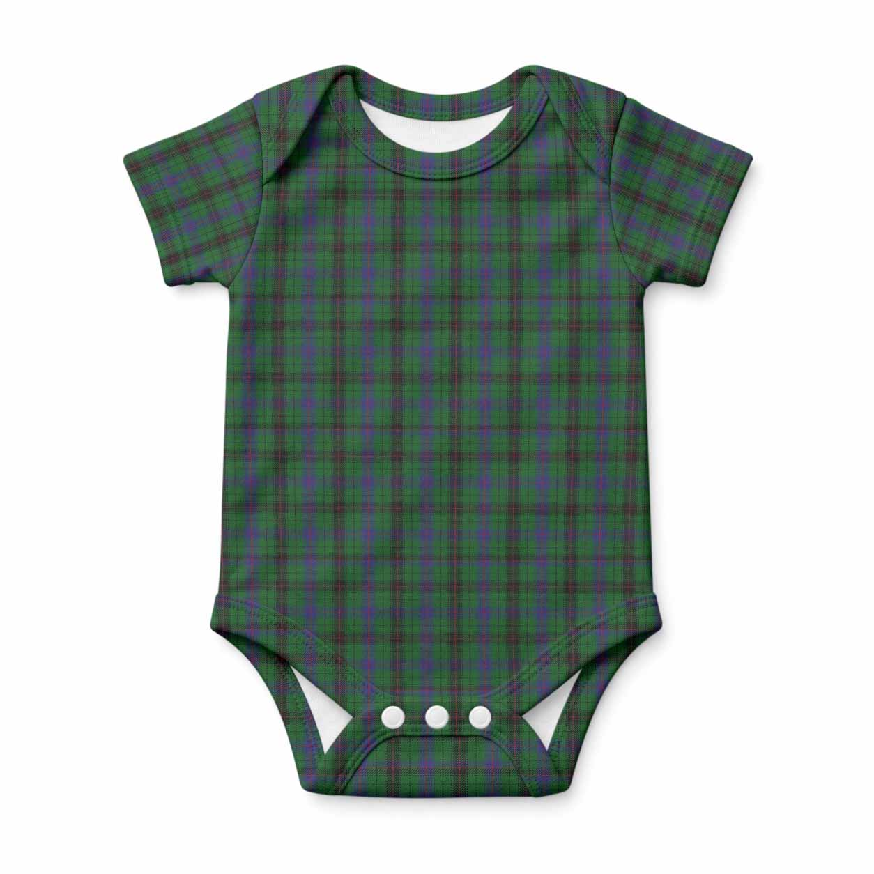 Davidson Tartan Baby Onesie , Plaid Infant Bodysuit for Boys & Girls (0-24M), Snap Closure Newborn Romper for Holiday & Photoshoot
