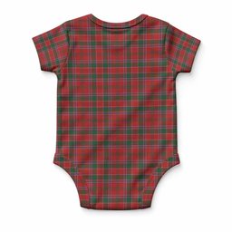 Dalzell (Dalziel) Tartan Baby Onesie , Plaid Infant Bodysuit for Boys & Girls (0-24M), Snap Closure Newborn Romper for Holiday & Photoshoot