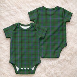 Henderson Tartan Baby Onesie , Plaid Infant Bodysuit for Boys & Girls (0-24M), Snap Closure Newborn Romper for Holiday & Photoshoot