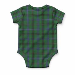Henderson Tartan Baby Onesie , Plaid Infant Bodysuit for Boys & Girls (0-24M), Snap Closure Newborn Romper for Holiday & Photoshoot