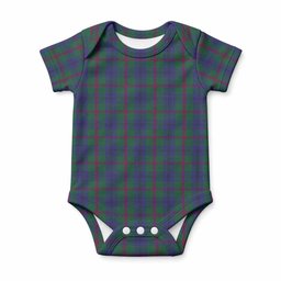 Laurie Tartan Baby Onesie , Plaid Infant Bodysuit for Boys & Girls (0-24M), Snap Closure Newborn Romper for Holiday & Photoshoot